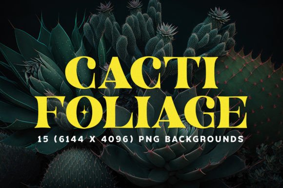15 Realistic Cacti Illustrations 6K: Desert Charm for Designs