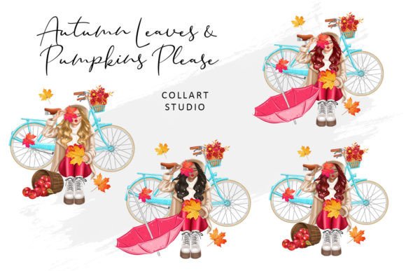 Autumn Fashion Girl: Charming Fall Illustrations for Creators