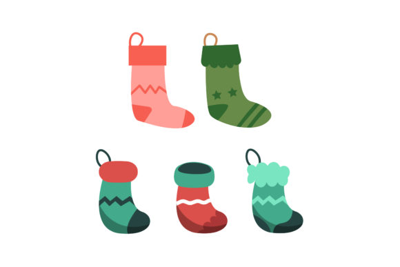 Christmas Socks Illustrations Set: A Designer's Holiday Toolkit