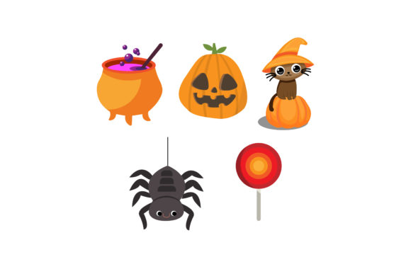 Halloween Creepy Illustrations Set: Your Spooky Design Toolkit