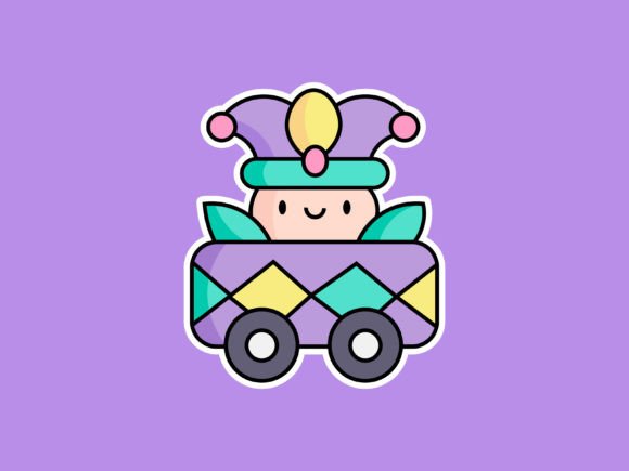 Mardi Gras Parade Illustrations: A Festive Design Asset