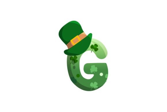 St Patrick Icon Alphabet G Illustrations: Creative Digital Assets