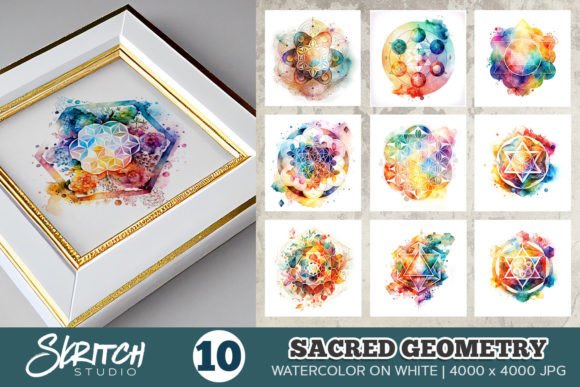 Watercolor Sacred Geometry Illustrations: A Guide to Mystical Design