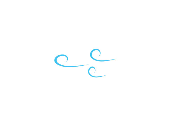 Wind Blows Beach Illustrations Vector: Coastal Design Asset